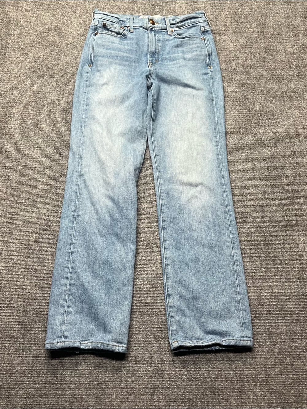AYR Jeans Womens 27S Blue The Sugar Straight Light Wash Stretch Denim USA Made